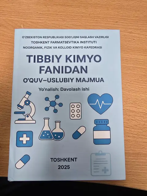 Мұқаба: Tibbiy kimyo 2 qism