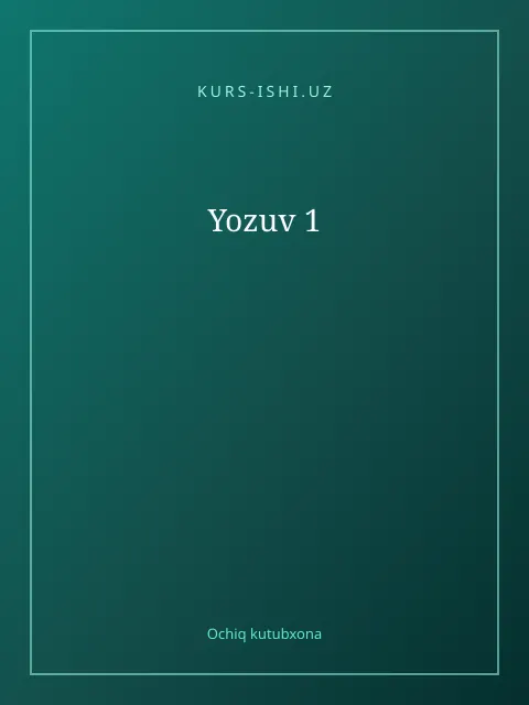 Muqova: Yozuv 1