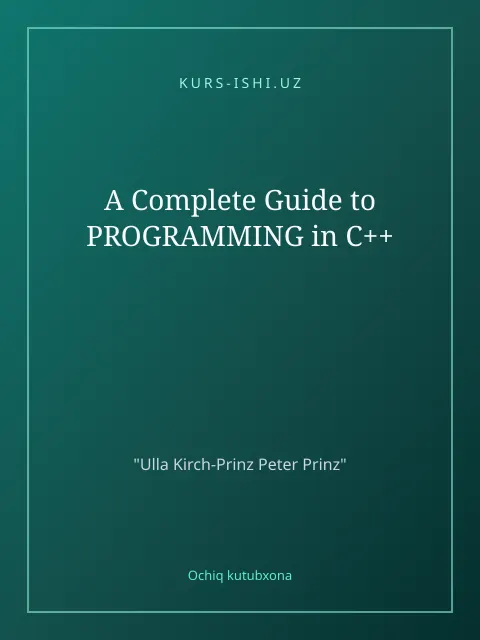 Обложка: A Complete Guide to PROGRAMMING in C++