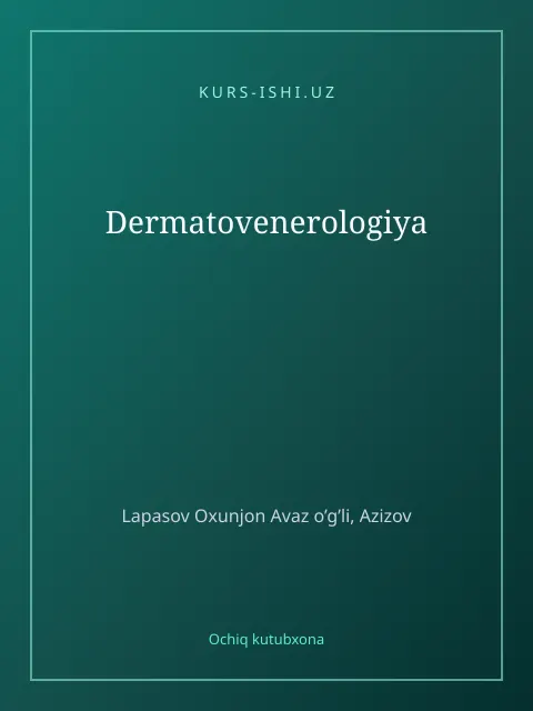 Обложка: Dermatovenerologiya