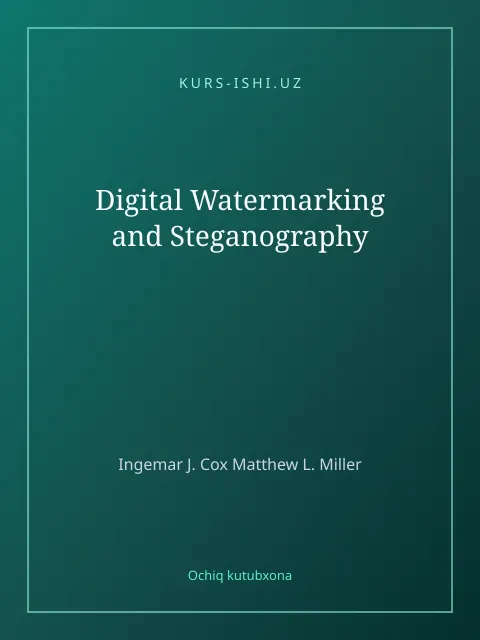 Cover: Digital Watermarking and Steganography