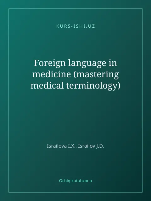 Обложка: Foreign language in medicine (mastering medical terminology)