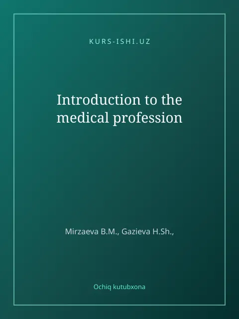 Мукаба: Introduction to the medical profession