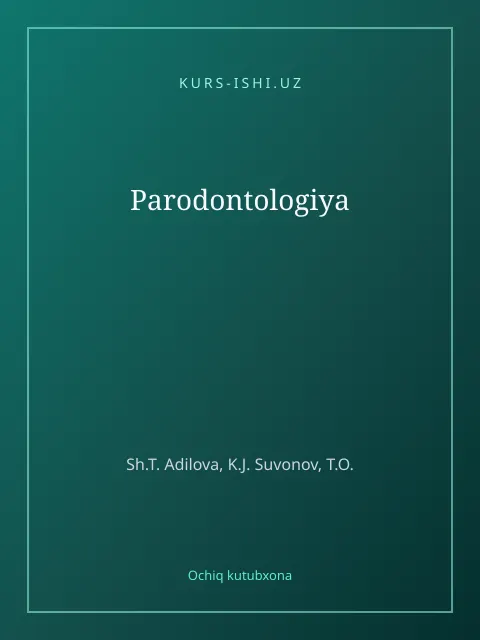 Обложка: Parodontologiya