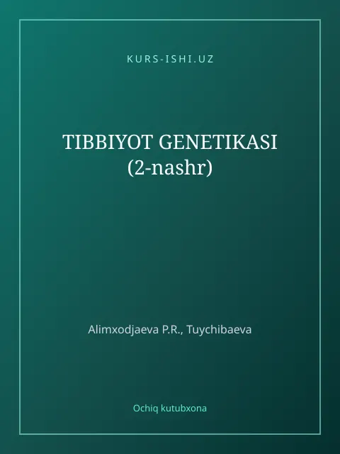 Cover: TIBBIYOT GENETIKASI (2-nashr)