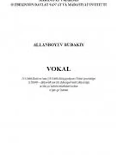 Мукаба: Vokal