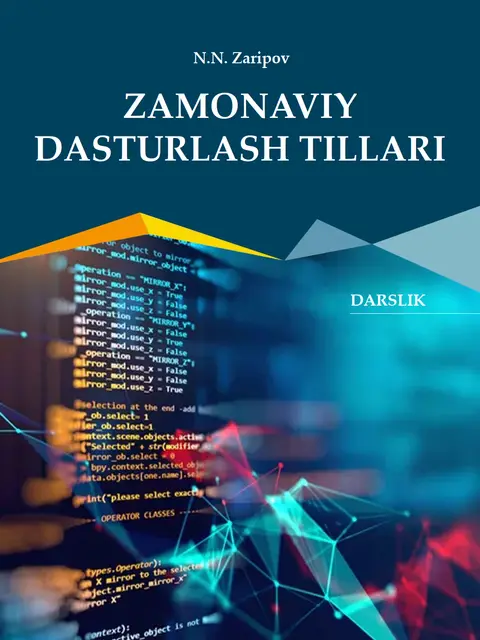 Обложка: Zamonaviy dasturlash tillari